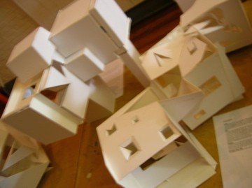  The combination of the three cubes. The cubes are larger than the orginial, but the initial designs behind the areas remained the same.