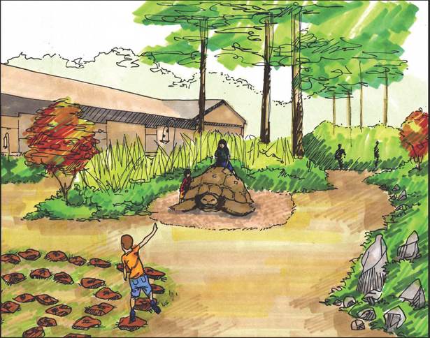 Nature-themed play elements