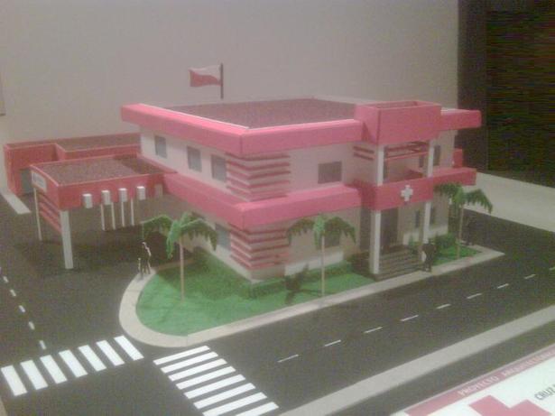 Red Cross Scale Model.