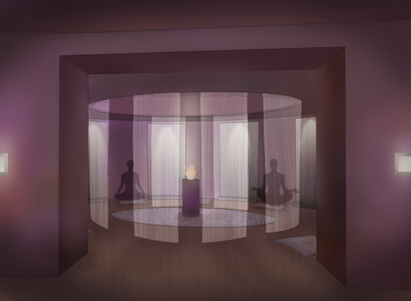 Pure Spa Meditation Rendering.