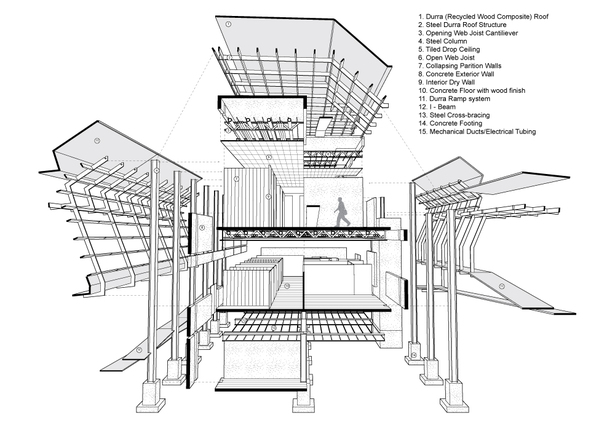 Exploded Sectional Perspective