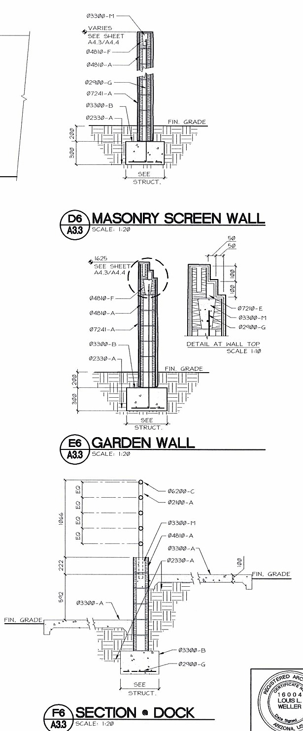 Masonry Wall Details