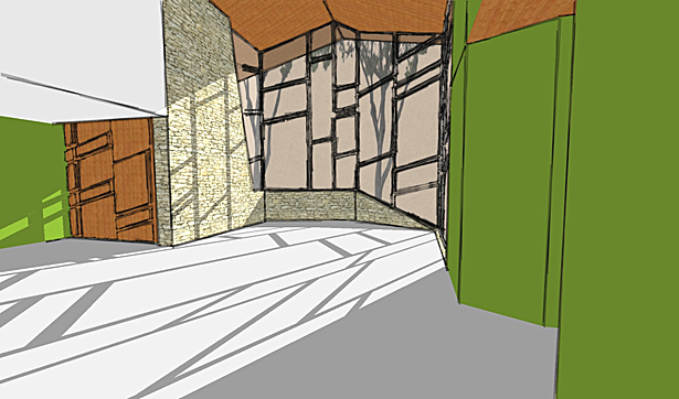 Interior Render - 'shadow branch effect'