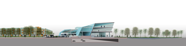 Section Through the Light Rail Station