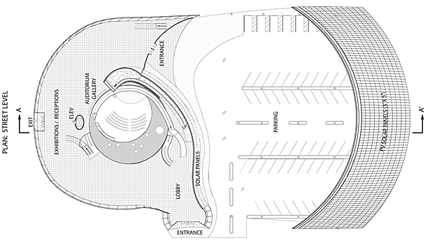 Solar Spiral, Plan: Street Level