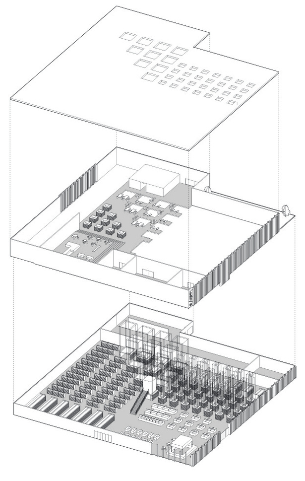 Exploded axonometric