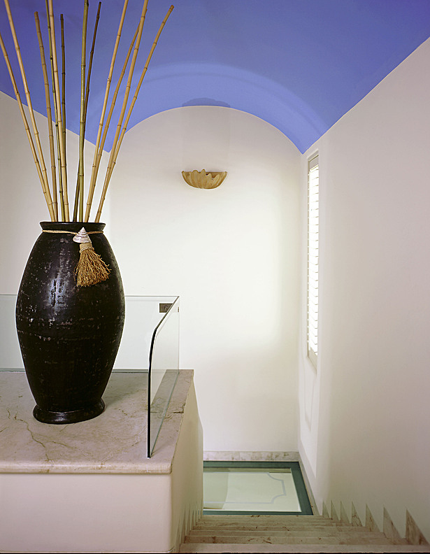 Townhouse stairway.