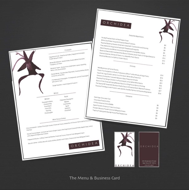 Menu & Business Card