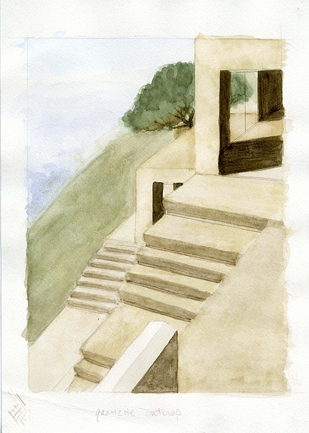 View of house from upper story