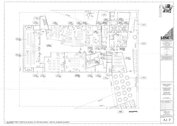 First Floor Plan - Partial Plan, Block 7 Medical Science