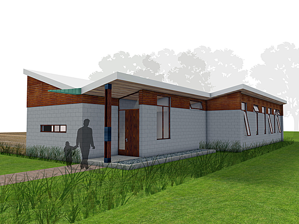 Northeast elevation perspective