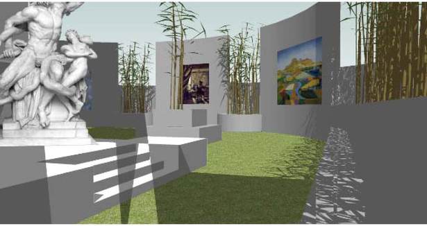 Detail of main display space
