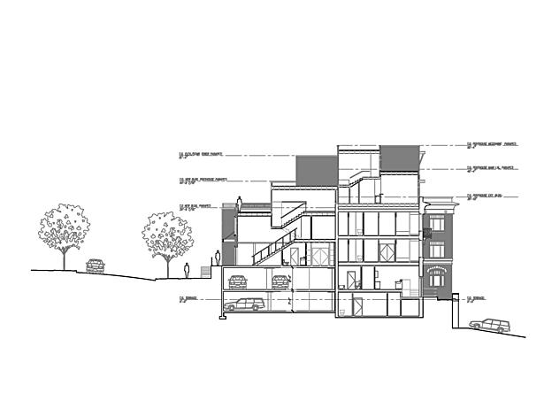 Site Section, prepared in AutoCAD