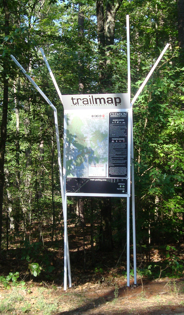 new trail map outlining the various routes; preventing the chance of people getting lost/confused