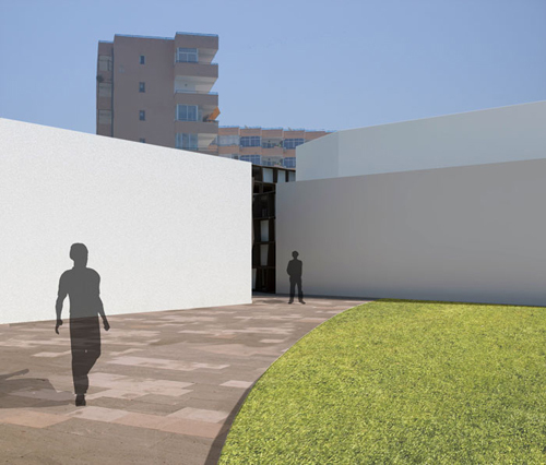 Entrance to interior courtyard