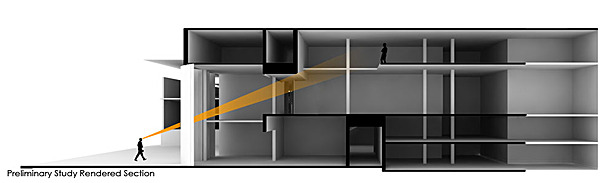 Preliminary study rendered section