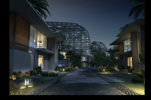 Night view form the community 