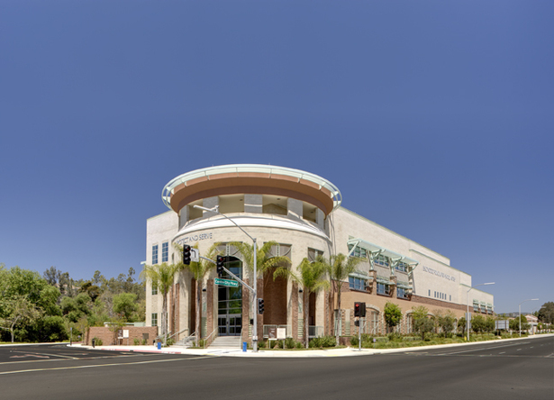 Building exterior and front entrance