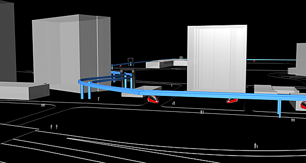 View of People-Mover System