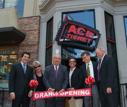 Mayor Menino stopped by for the ribbon cutting as the project is part of an effort to revitalize the square