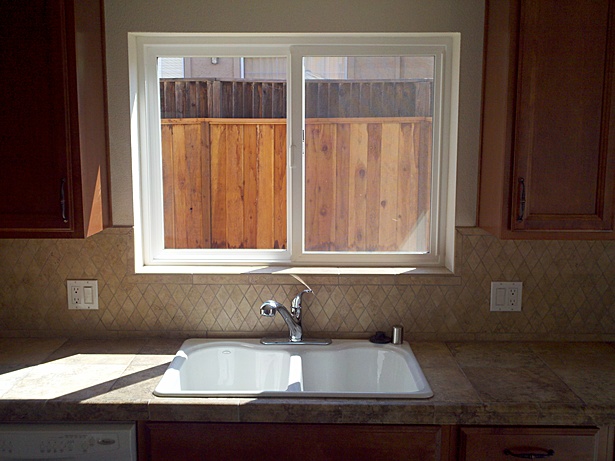 Tiling, Sink Installation, Cabinet Installation