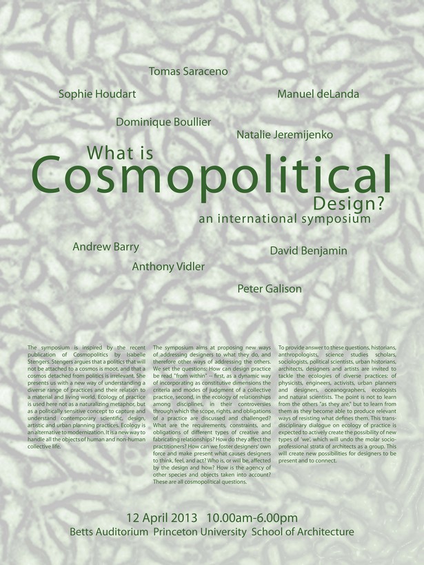 Symposium:What is COSMOPOLITAN Design?