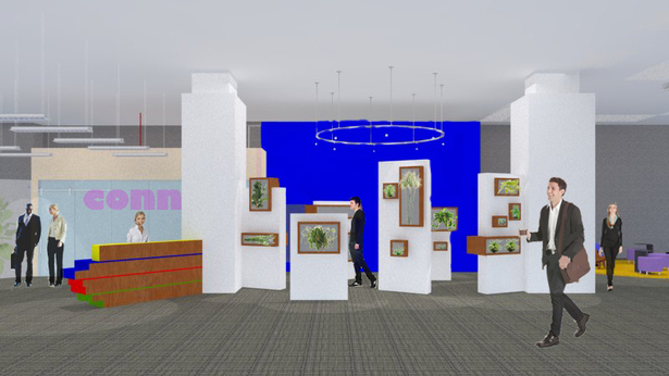 Reception Area with Gallery of Plants