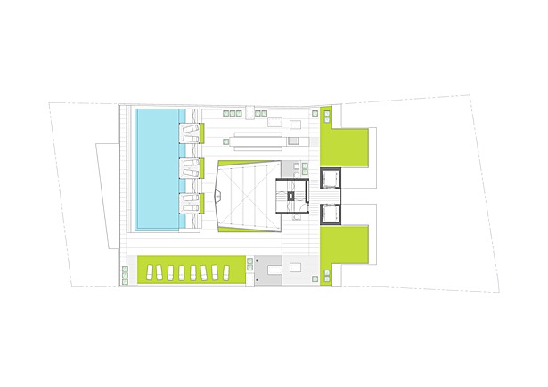 Community area on the roof