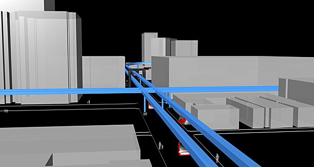 View of People-Mover System