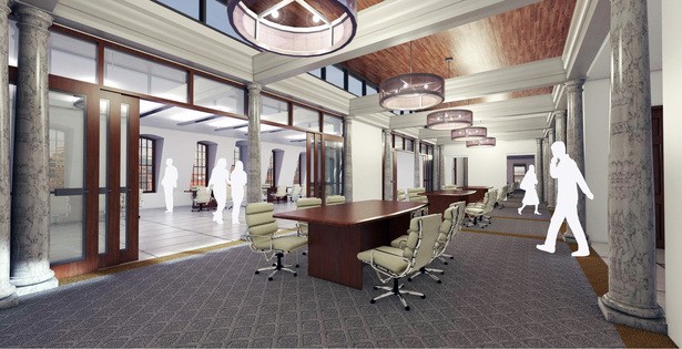 view of 3rd floor open office