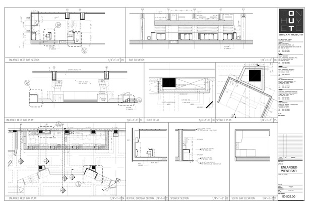 West Bar Detail- My sample drafting