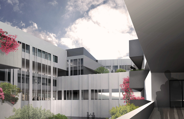 Interior courtyard