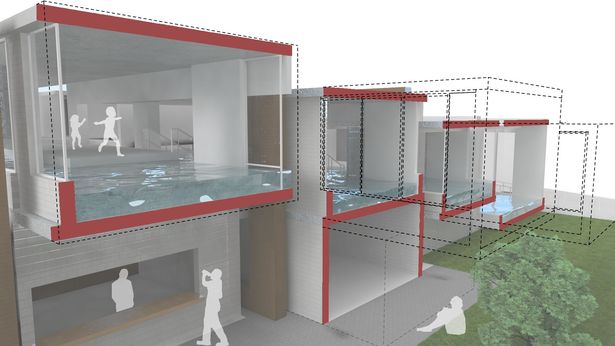 D.U.M.B.O. Pool House - Masonry Competition (Design chosen for submission 2008)