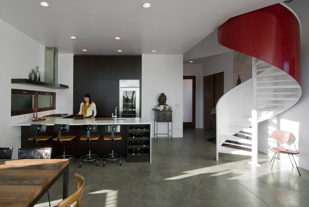Kitchen in use