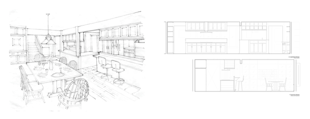 Leavenworth House Remodel Kitchen Elevations