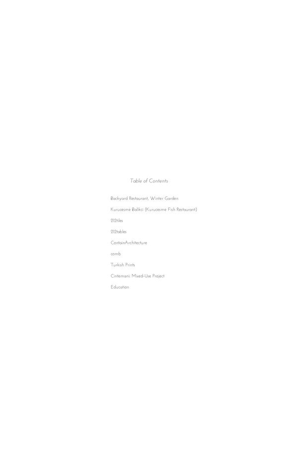 Table of Contents
