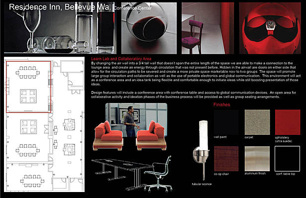 FF&E selections Learn Lab Area