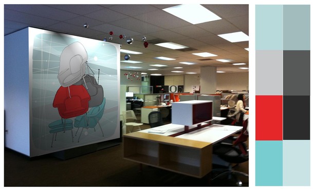 Womb Chair Mural