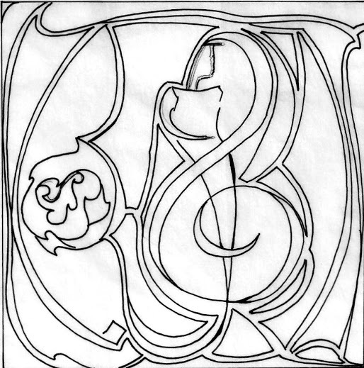 Abstract assignment showing hidden symbolism, pen and paper.