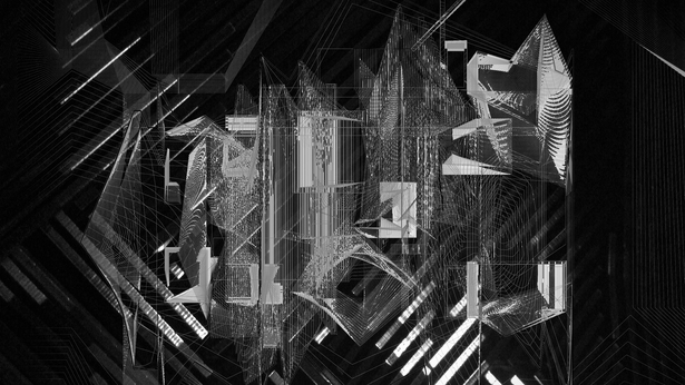 Layered line drawing