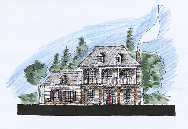 Early conceptual sketches.