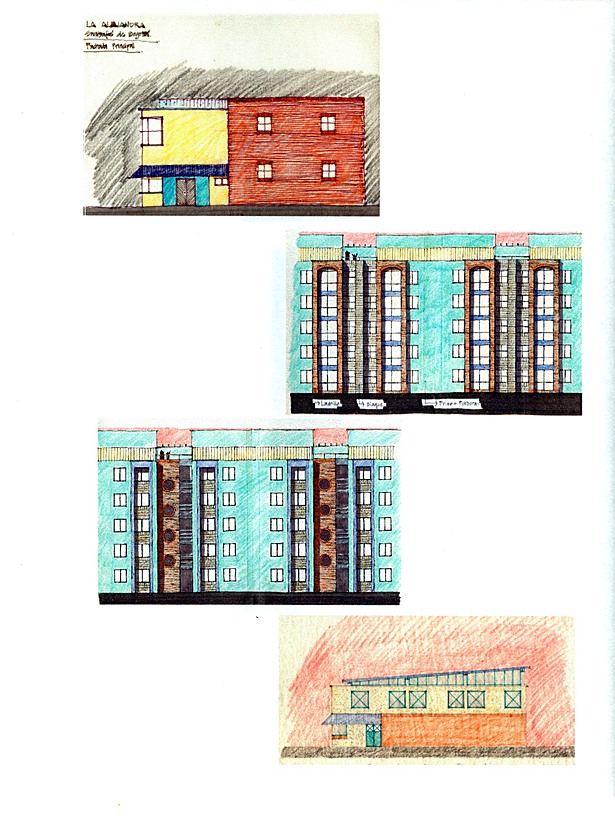 Early conceptual sketches.