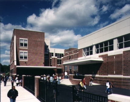 Gynmasium Addition and playground in courtyard