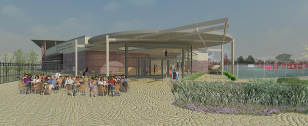 Enhanced Perspective Image of Model - Main Entrance 