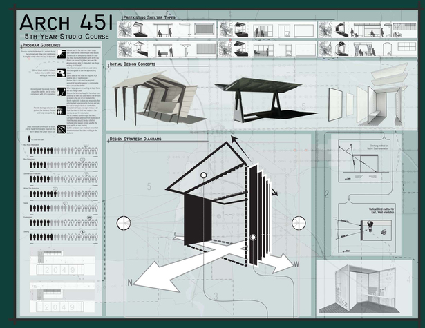 Bus Shelter Process Images: Preexisting Shelters, Research, and Development 