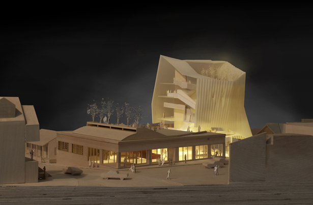 Physical model with exposed section