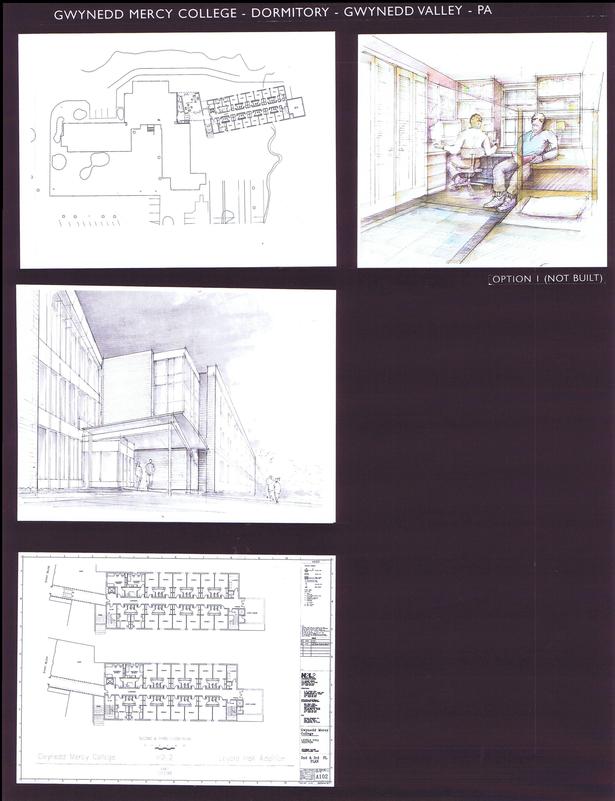 First Addition, Floor Plan with Exist. Bldg., 1st and 2nd Fl. Plan of First Addition