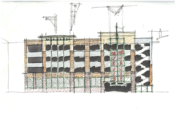 Early conceptual sketches.