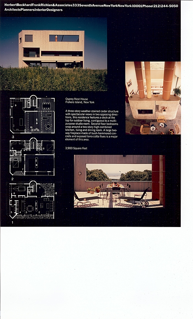 Herbert Beckhard FAIA - Basilou Residence, Fishers Island NY