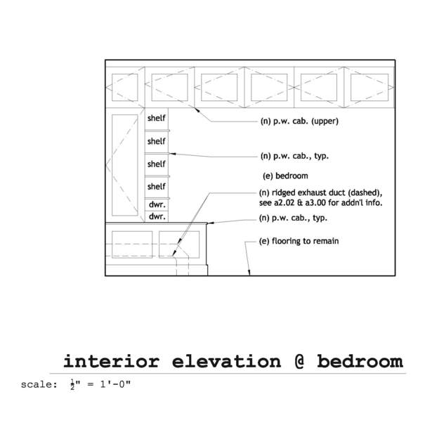 Bedroom Built-In Elevation